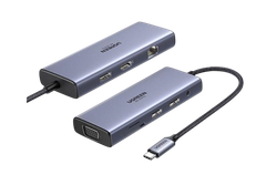 Hub USB-C sang 2*USB C/2*USB 3.0/HDMI/RJ45/SD TF Ugreen 15375