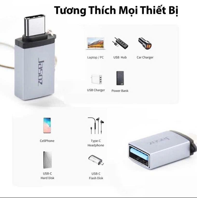 Bộ chuyển Usb Type-C sang Usb 3.0 JASOZ T-G162