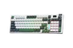 BÀN PHÍM CƠ GAMING 3 MODE AULA S98 PRO (Xanh lá + trắng/ Greywood V4 switch/ Pin 4000mAh) S9802