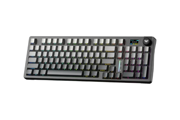 BÀN PHÍM CƠ GAMING 3 MODE AULA S98 PRO (Xám + đen gradient/ Star Vector switch/ Pin 5000mAh) S9811