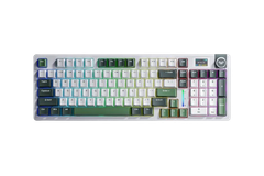 BÀN PHÍM CƠ GAMING 3 MODE AULA S98 PRO (Xanh lá + trắng/ Greywood V4 switch/ Pin 4000mAh) S9802