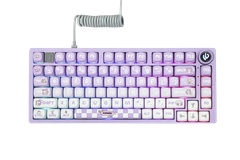 BÀN PHÍM CƠ GAMING CÓ DÂY LEOBOG Hi75 (Phiên bản màu tím trắng/ Magic/ Nimbus V3 switch)