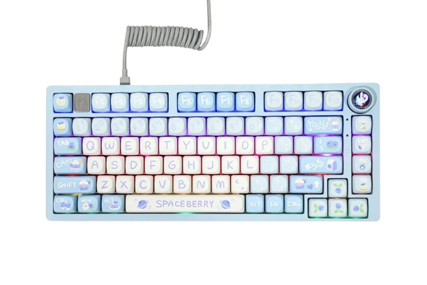 BÀN PHÍM CƠ GAMING CÓ DÂY LEOBOG Hi75 (Phiên bản Xanh dương + trắng/ Space berry/ Nimbus V3 switch)