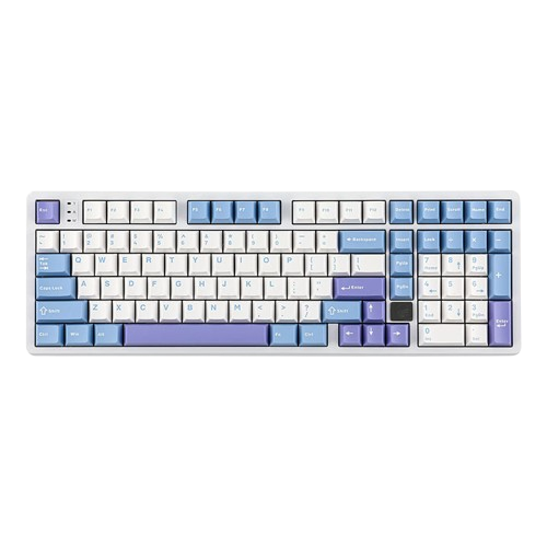 BÀN PHÍM CƠ GAMING CÓ DÂY LEOBOG Hi98 (Phiên bản xanh+trắng+tím/Barbie switch)