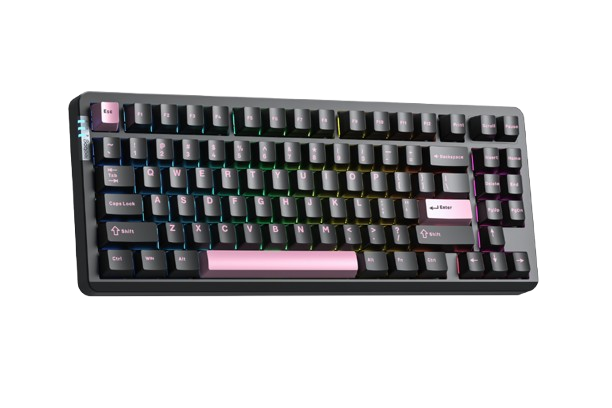 BÀN PHÍM CƠ GAMING 3 MODE LEOBOG Hi86 (Phiên bản Đen Hồng/ Star Vector switch)