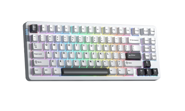 BÀN PHÍM CƠ GAMING 3 MODE LEOBOG Hi86 (Phiên bản màu Trắng đen/ Nimbus V3 switch)