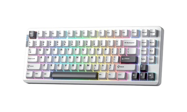 BÀN PHÍM CƠ GAMING 3 MODE LEOBOG Hi86 (Phiên bản màu Trắng đen/ Nimbus V3 switch)