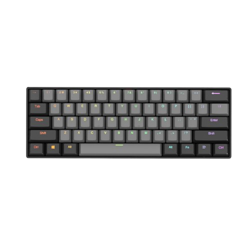 Bàn phím cơ không dây Newmen GM610 Grey/ N-box Red