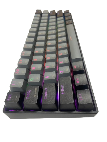 Bàn phím cơ không dây Newmen GM610 Grey/ N-box Red