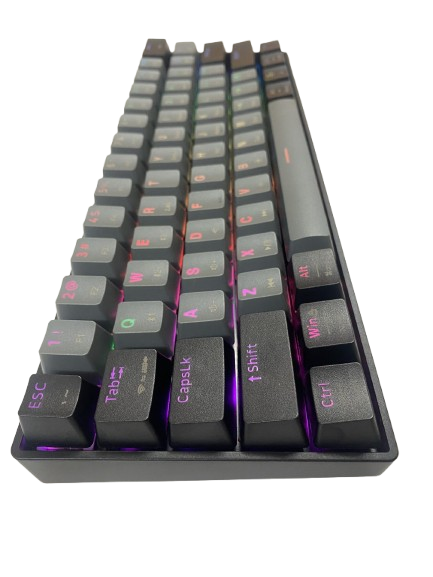 Bàn phím cơ không dây Newmen GM610 Grey/ N-box Blue