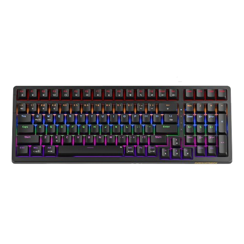 Bàn phím cơ có dây Newmen GM328 Đen-Đỏ Switch