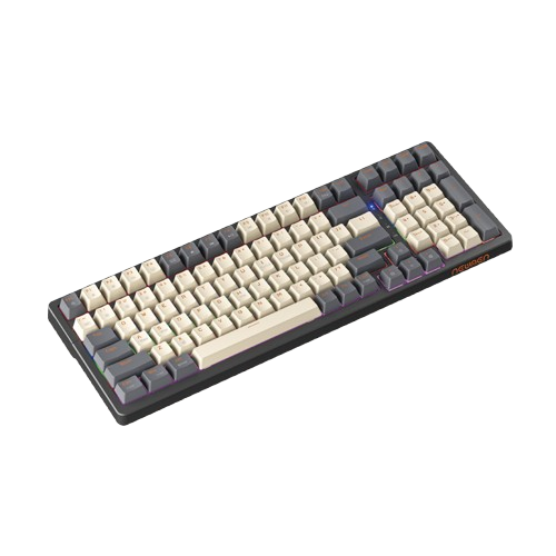 Bàn phím cơ có dây Newmen GM328 màu trắng xám