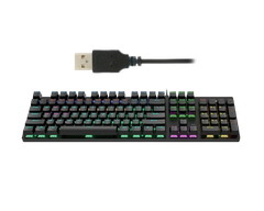 Bàn phím cơ gaming có đèn LED Lecoo KG1101