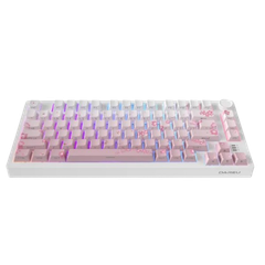 Bàn phím cơ Dare-U EK75 Pro Sakura Pink Wireless/ Triple Mode/ Gasket Mount/ RGB/ Dream (Linear) Switch