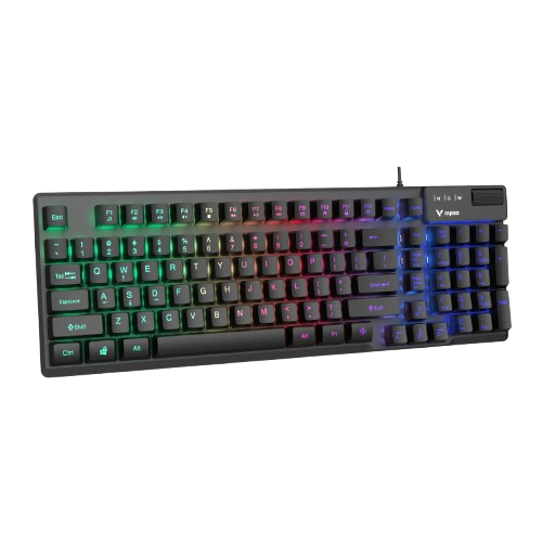 Bàn phím có dây giả cơ Gaming Rapoo V50S 98 Key Black/ Led Rainbow