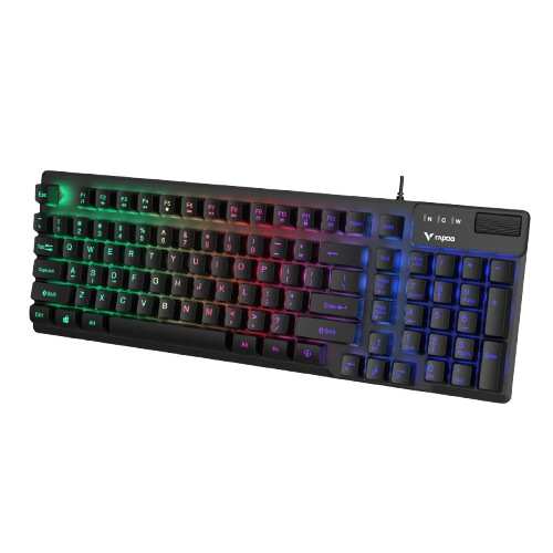 Bàn phím có dây giả cơ Gaming Rapoo V50S 98 Key Black/ Led Rainbow