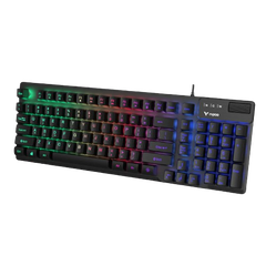 Bàn phím có dây giả cơ Gaming Rapoo V50S 98 Key Black/ Led Rainbow