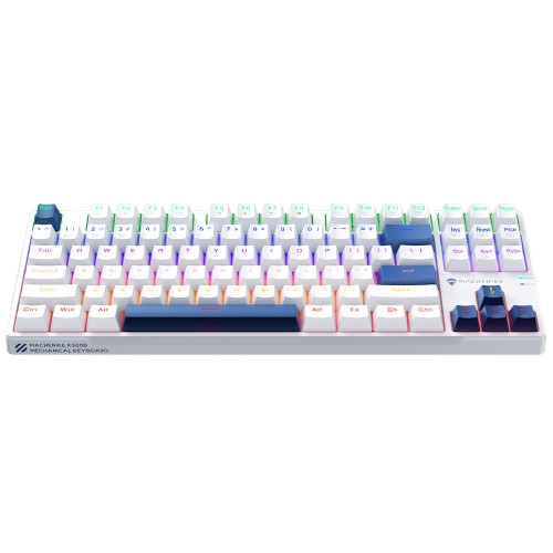 Bàn Phím Cơ có dây Machenike K500B-B87 Wired Red Switch Led Backlit White