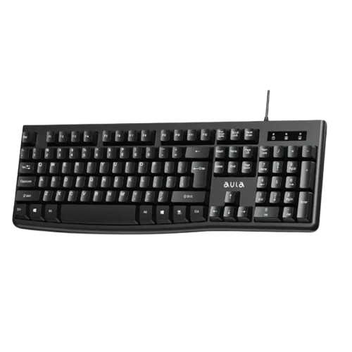 Bàn phím có dây văn phòng AULA AK105 đen