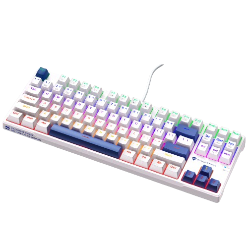 Bàn Phím Cơ có dây Machenike K500B-B87 Wired Red Switch Led Backlit White