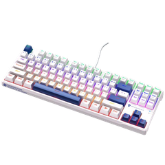 Bàn Phím Cơ có dây Machenike K500B-B87 Wired Red Switch Led Backlit White