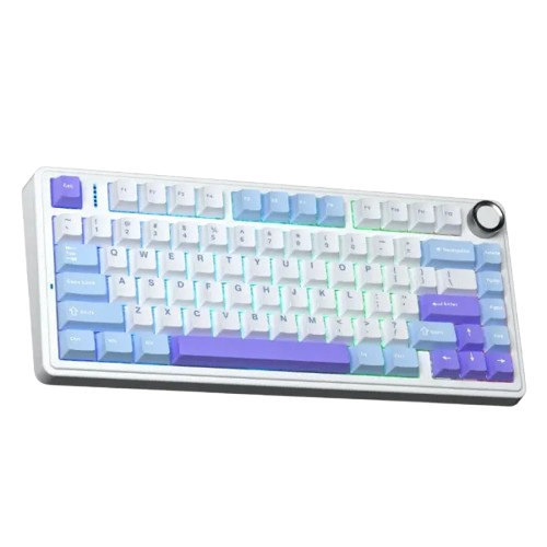 Bàn phím cơ không dây gaming 3 Mode AULA F75  (Xanh dương + trắng + tím/ Reaper switch)