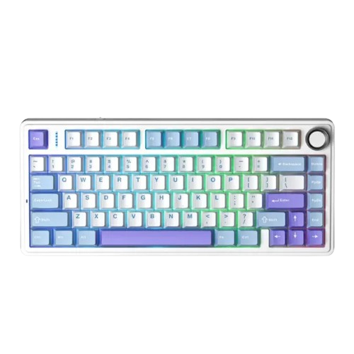 Bàn phím cơ không dây gaming 3 Mode AULA F75  (Xanh dương + trắng + tím/ Reaper switch)