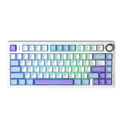 Bàn phím cơ không dây gaming 3 Mode AULA F75  (Xanh dương + trắng + tím/ Reaper switch)
