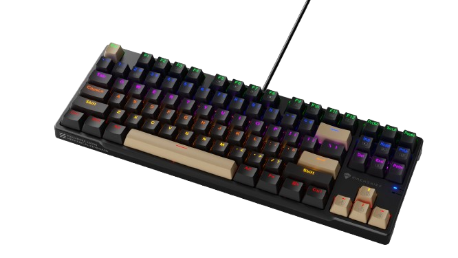Bàn phím cơ Machenike K500B B87 | Black - Brown/ Led Rainbow/ Red Switch