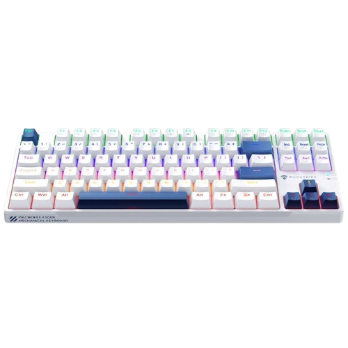 Bàn phím cơ có dây Machenike K500B B87 | White - Blue/ Led Rainbow/ Red Switch