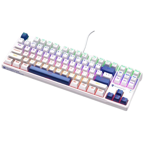 Bàn phím cơ có dây Machenike K500B B87 | White - Blue/ Led Rainbow/ Red Switch