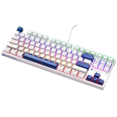 Bàn phím cơ có dây Machenike K500B B87 | White - Blue/ Led Rainbow/ Red Switch