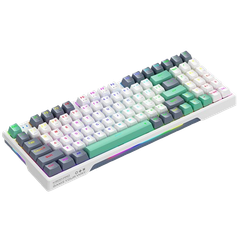 Bàn phím cơ không dây Machenike K500 Pro-B94W/Wireless/Tri-Mode RGB/White/Silver Switch