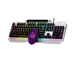 COMBO BÀN PHÍM CHUỘT GIẢ CƠ CÓ DÂY AULA T102