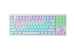 BÀN PHÍM CƠ CÓ DÂY GAMING AULA F3032(màu trắng/brown switch)