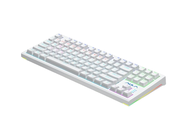 BÀN PHÍM CƠ CÓ DÂY GAMING AULA F3032(màu trắng /Brown switch/Hotswap)