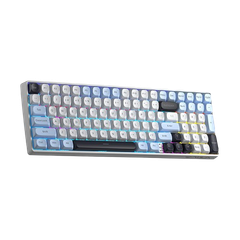 BÀN PHÍM CƠ CÓ DÂY GAMING 3 MODE AULA S100 PRO  (Xanh dương+trắng+tím đậm/ Brown switch)