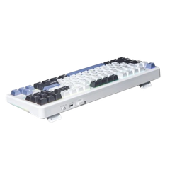 BÀN PHÍM CƠ GAMING CÓ DÂY AULA F87 (đen + trắng + xanh dương/ Greywood V4 Switch)