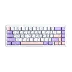 BÀN PHÍM CƠ GAMING 3 MODE AULA F65 (Tím + Trắng + Hồng/ Nimbus V3 switch)