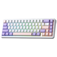 BÀN PHÍM CƠ GAMING 3 MODE AULA F65 (Tím + Trắng + Hồng/ Nimbus V3 switch)