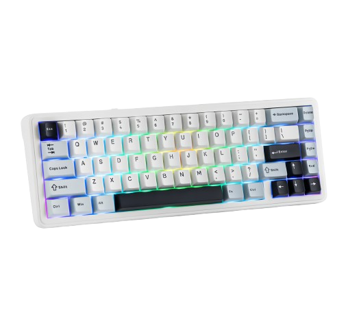 BÀN PHÍM CƠ GAMING 3 MODE AULA F65  (Xanh dương + Trắng + Tím đậm/ Reaper switch)