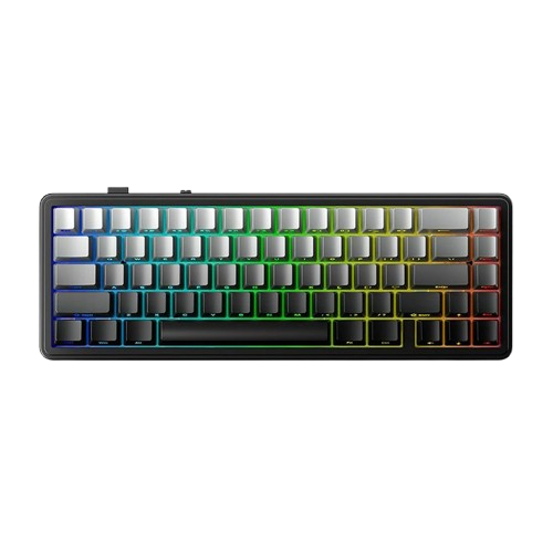 BÀN PHÍM CƠ GAMING CÓ DÂY 3 MODE AULA F65 (Xám + đen gradient/ Greywood V3 switch)