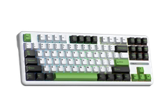 BÀN PHÍM CƠ GAMING CÓ DÂY 3 MODE AULA F87 (đen + trắng + xanh lá/ Grey Wood V3 Switch)