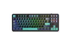 BÀN PHÍM CƠ GAMING CÓ DÂY 3 MODE AULA F87/ F87 PRO(Xanh đậm+đen+xanh cổ vịt/ Greywood V4 switch)