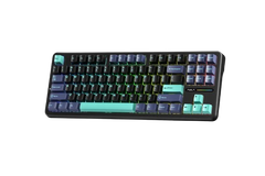 BÀN PHÍM CƠ GAMING CÓ DÂY 3 MODE AULA F87/ F87 PRO(Xanh đậm+đen+xanh cổ vịt/ Greywood V4 switch)