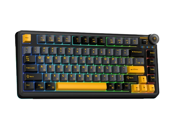 BÀN PHÍM CƠ GAMING 3 MODE AULA AU75 (Phiên bản màu Đen+xám+cam/ Star Vector Switch)