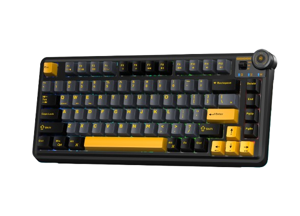 BÀN PHÍM CƠ GAMING 3 MODE AULA AU75 (Phiên bản màu Đen+xám+cam/ Star Vector Switch)