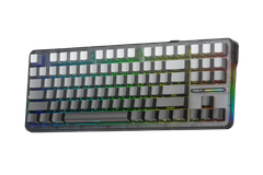 BÀN PHÍM CƠ GAMING CÓ DÂY 3 MODE AULA F87/ F87 PRO (Black gradient/ Grey wood V4 switch)