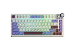 BÀN PHÍM CƠ GAMING CÓ DÂY 3 MODE AULA AU75(màu Tím+Be+Đỏ/ Star Vector Switch)