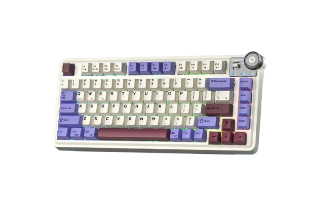 BÀN PHÍM CƠ GAMING CÓ DÂY 3 MODE AULA AU75(màu Tím+Be+Đỏ/ Star Vector Switch)